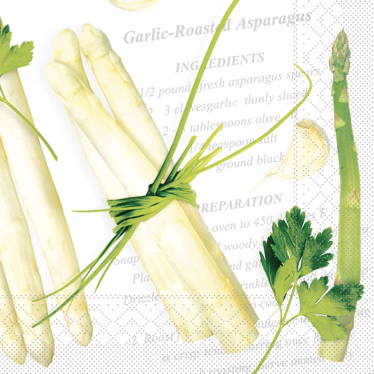 Servietten - Sommermotiv ASPARAGUS Tissue