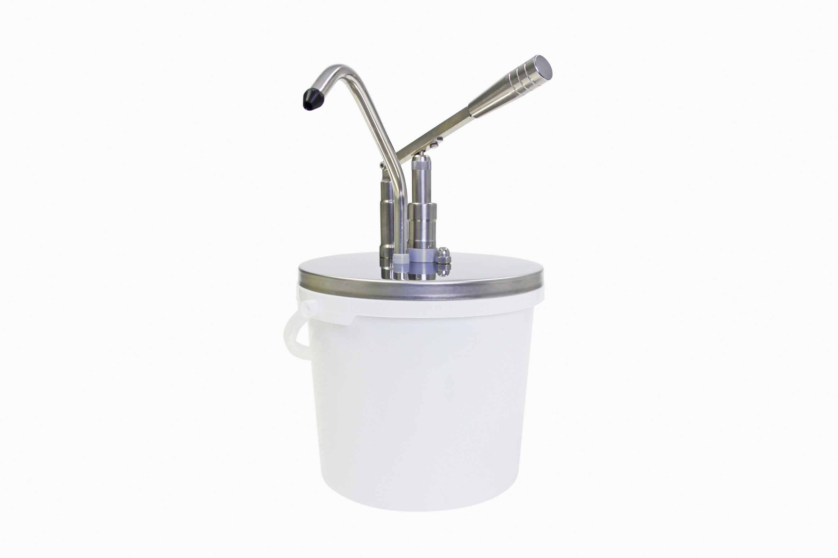 Dosierspender 40 ml mit Hebel inkl. Eimer 5 ltr., D: 220 mm, H: 380 mm