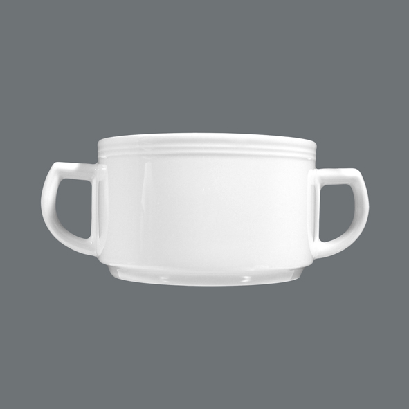 Seltmann Weiden, Vitalis - Suppen-Obere m. 2 Hkl. stpb., weiss, uni, 0,35 ltr.