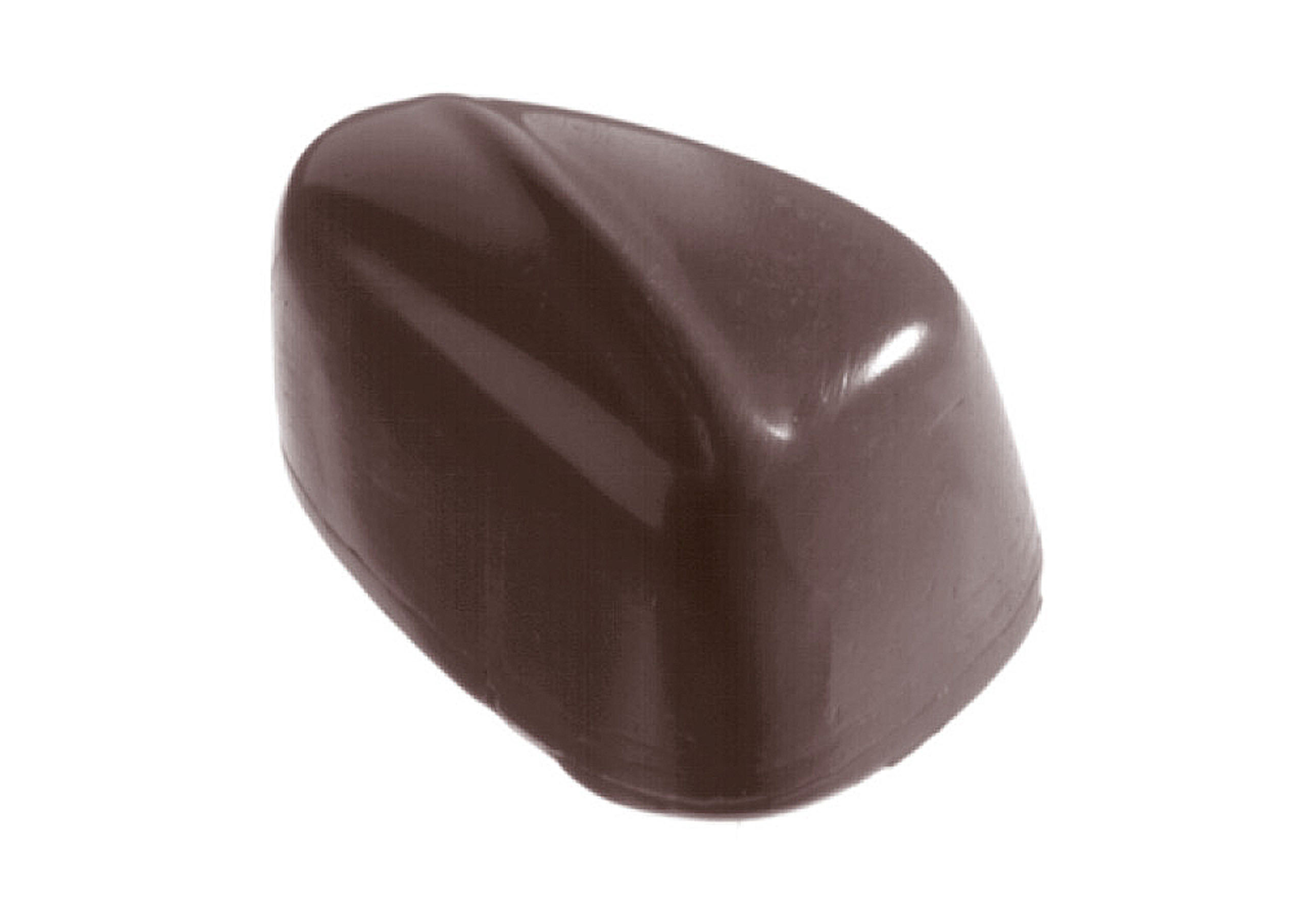 Schokoladen- Form Überziehpraline, 275 x 135 mm, 3 x 8 Stück 33 x 22 x 18 mm