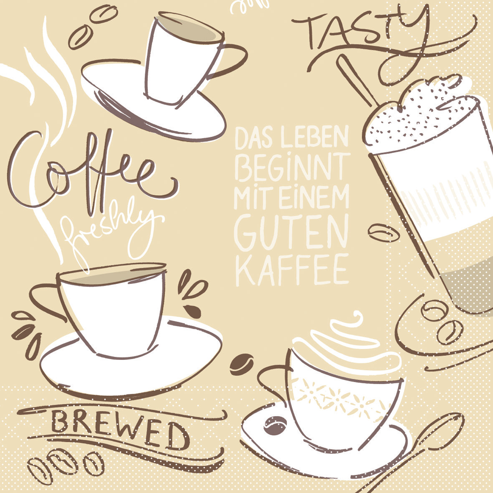 Servietten - TASTY COFFEE Tissue
