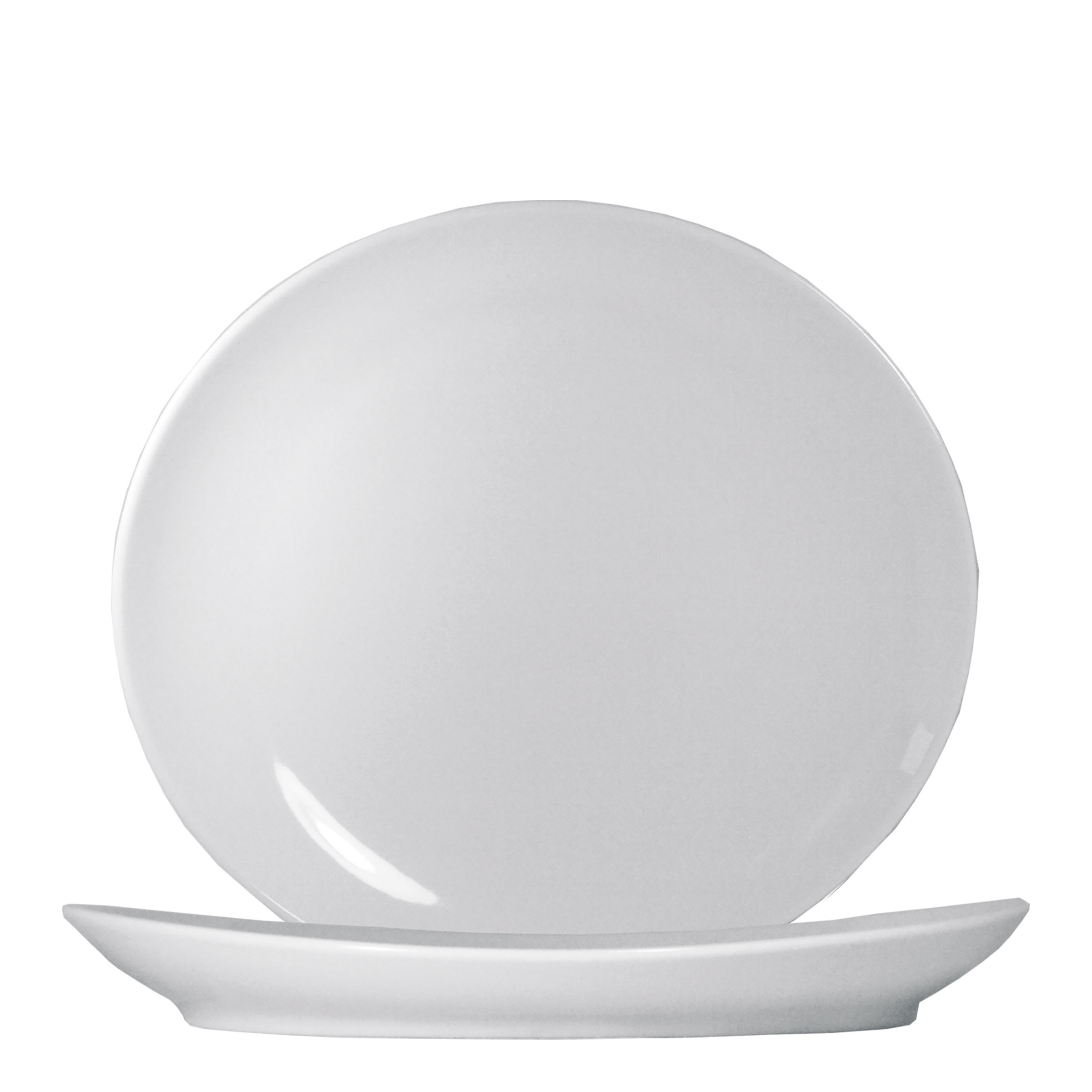 Saturnia, Tivoli - Steakteller, weiss, uni, 30,5 x 28 cm