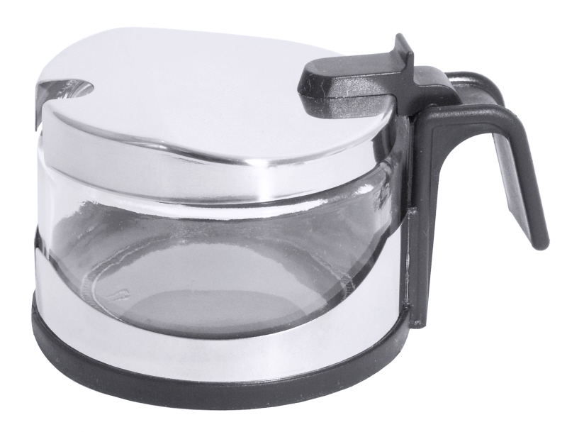 Parmesandose, mit Deckel, Edelstahl, I: 0,2 ltr., D: 9,5 cm, H: 6 cm