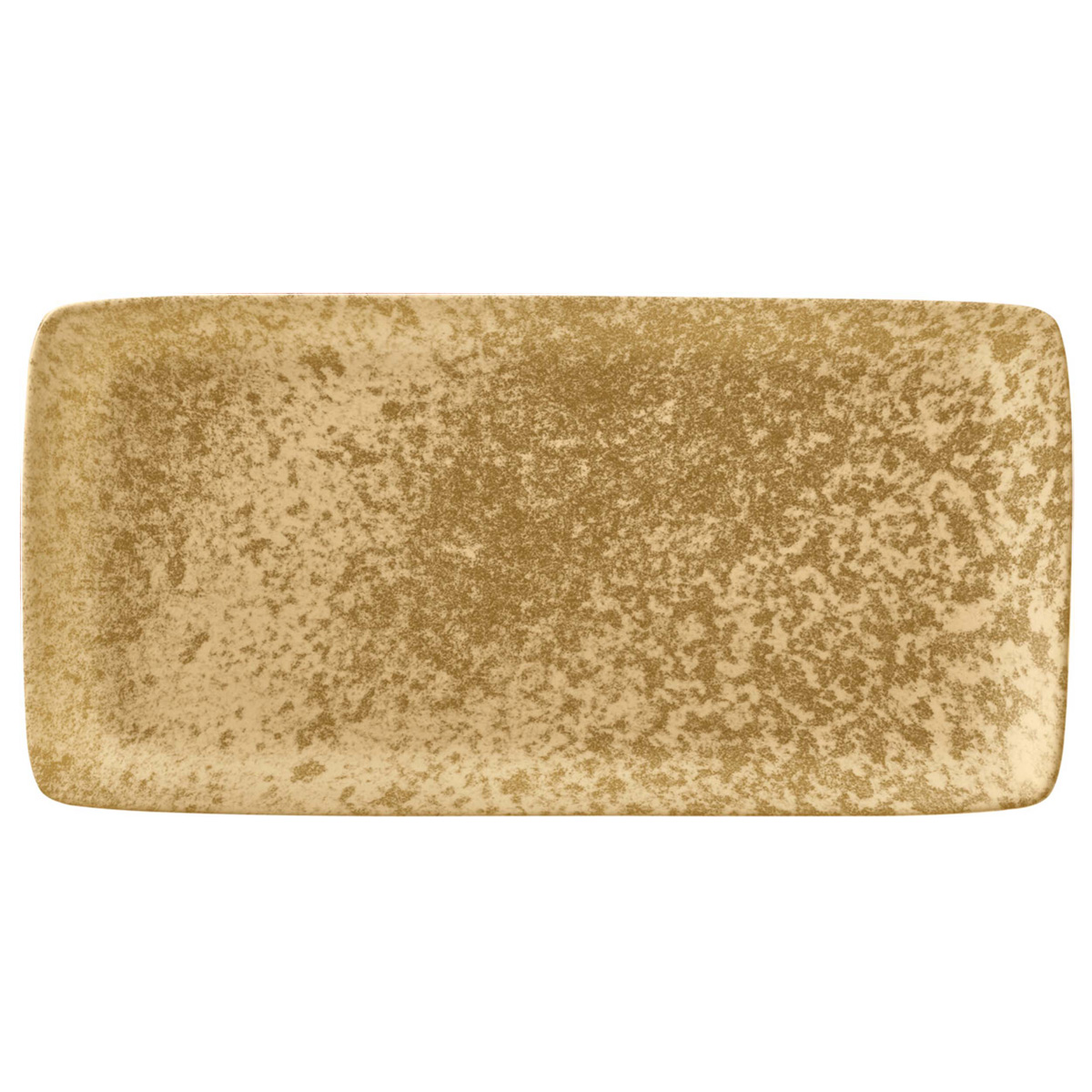 Bauscher, Sandstone : Dekor 426078 Dark Yellow - Platte rechteckig 30,5 x 15 cm