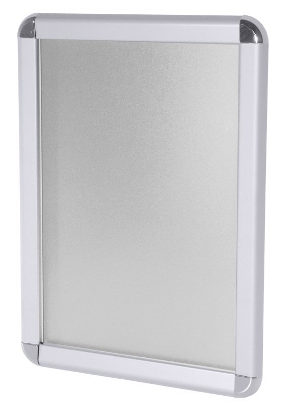 Wechselrahmen für Wandmontage, DIN A4, Aluminiumprofil, B: 24 cm, H: 33 cm