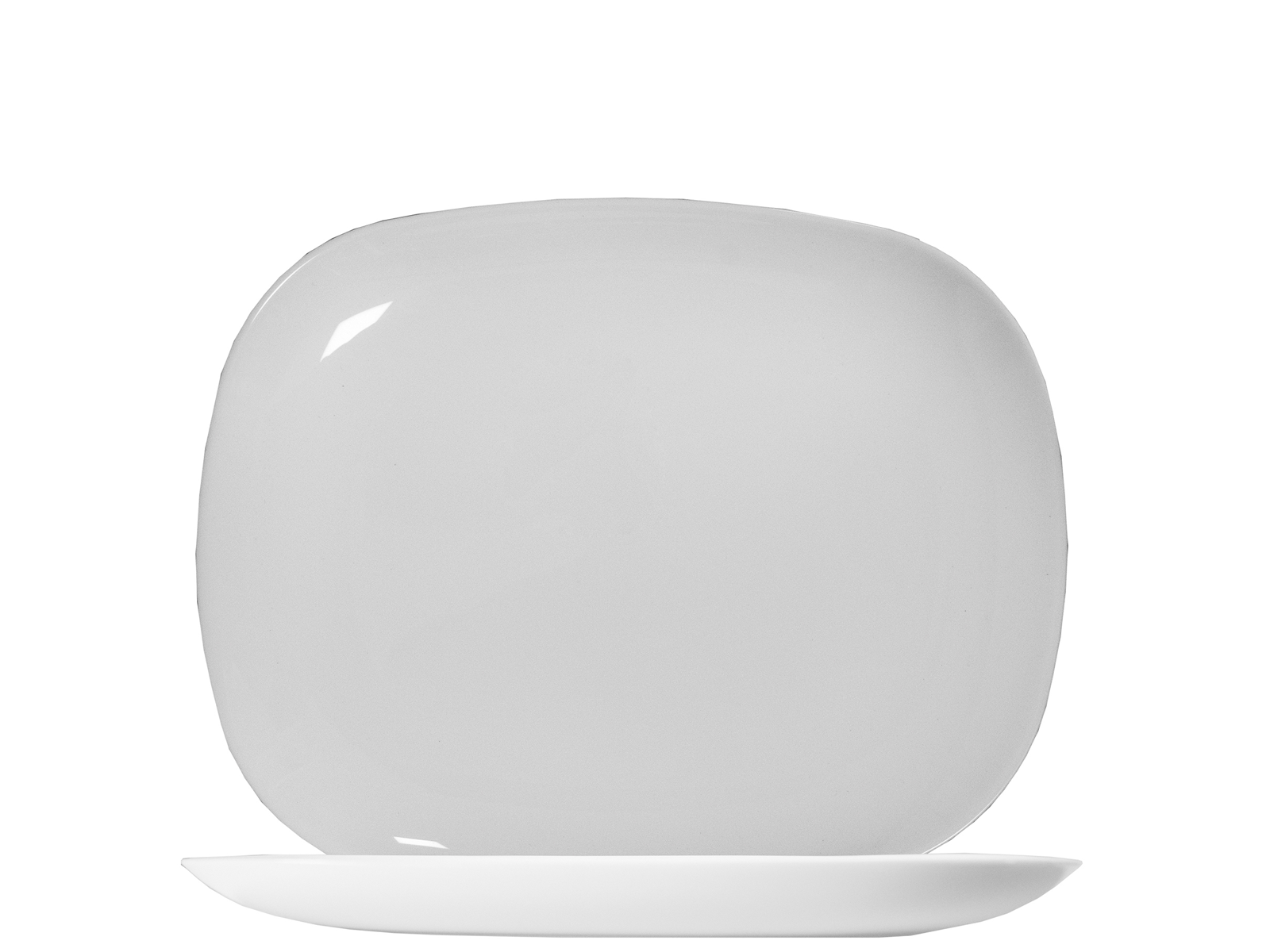 Arcoroc, Solutions - Teller flach, rechteckig, uni, weiss, 28 x 23 cm