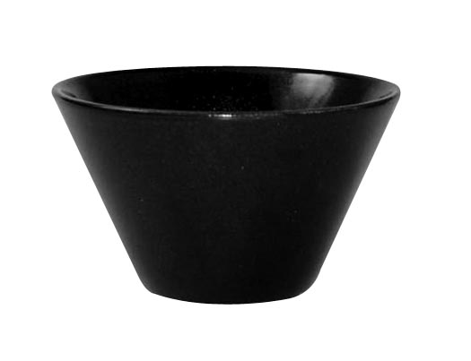 Churchill, Bit on the Side - Zest-Bowl rund konisch, uni/ onyx, 12,9 x 7,6 cm/ 0,50 ltr.