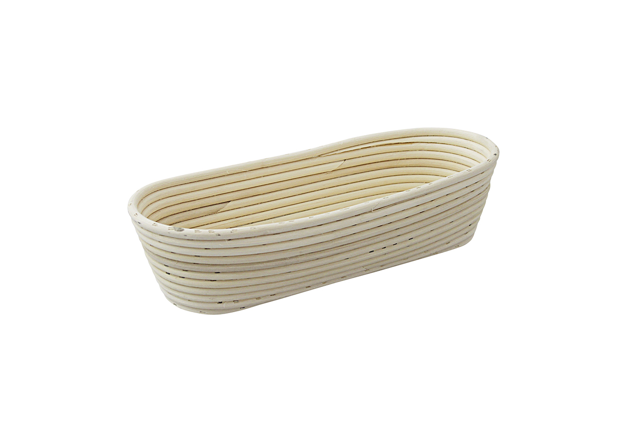 Brotform, Gärkorb lang, runder Kopf 340 x 130 mm, 1000 g