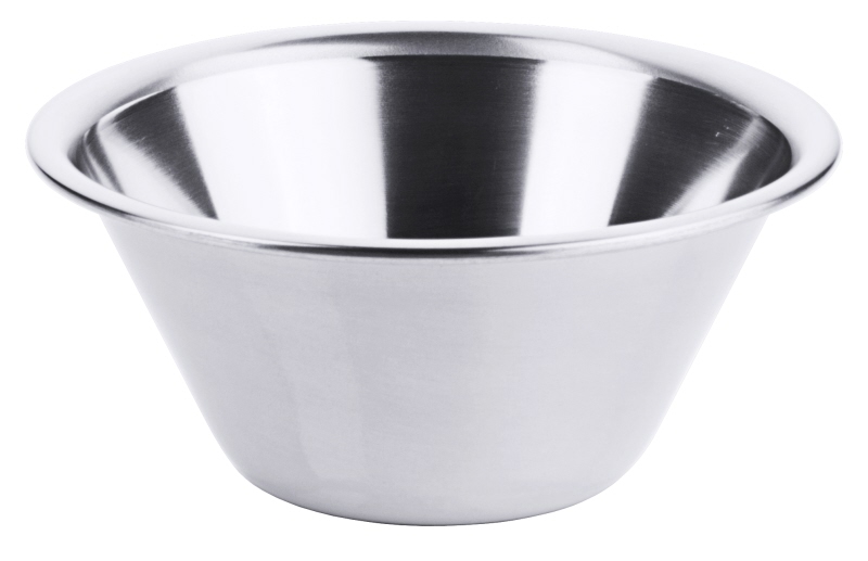 Schüssel, tief, konisch, I: 0,6 ltr., D: 14 cm, H: 6,5 cm, Edelstahl