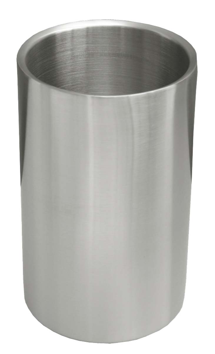 Flaschenkühler, Edelstahl, 12 x 12 x 20 cm