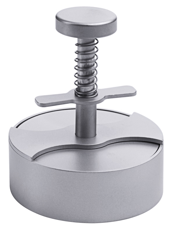 Hackfleischpresse, Edelstahl, D: 8,5 cm, H: 10,5 cm, für 150g