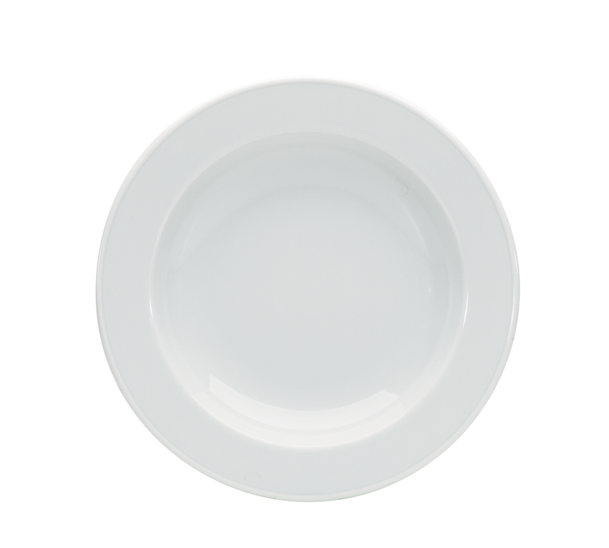 Bauscher, Bonn - Teller halbtief Fahne, weiss, uni, 19 cm/ 0,25 ltr.