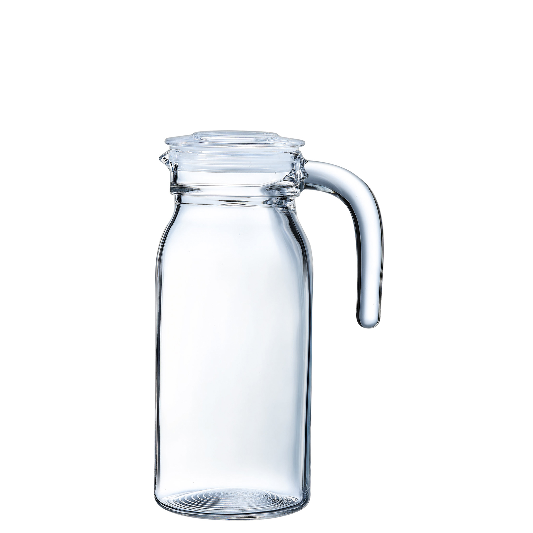 Kühlschrankkrug Spring m. Glasdeckel 100 cl, I: 1000 ml, H: 230 mm, D: 135 x 95 mm