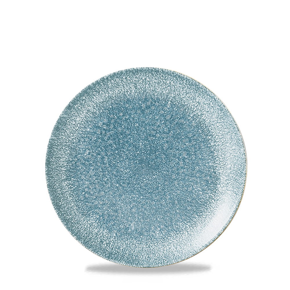 Churchill, Raku : Topaz Blue - Teller flach Coup, 16,5 cm