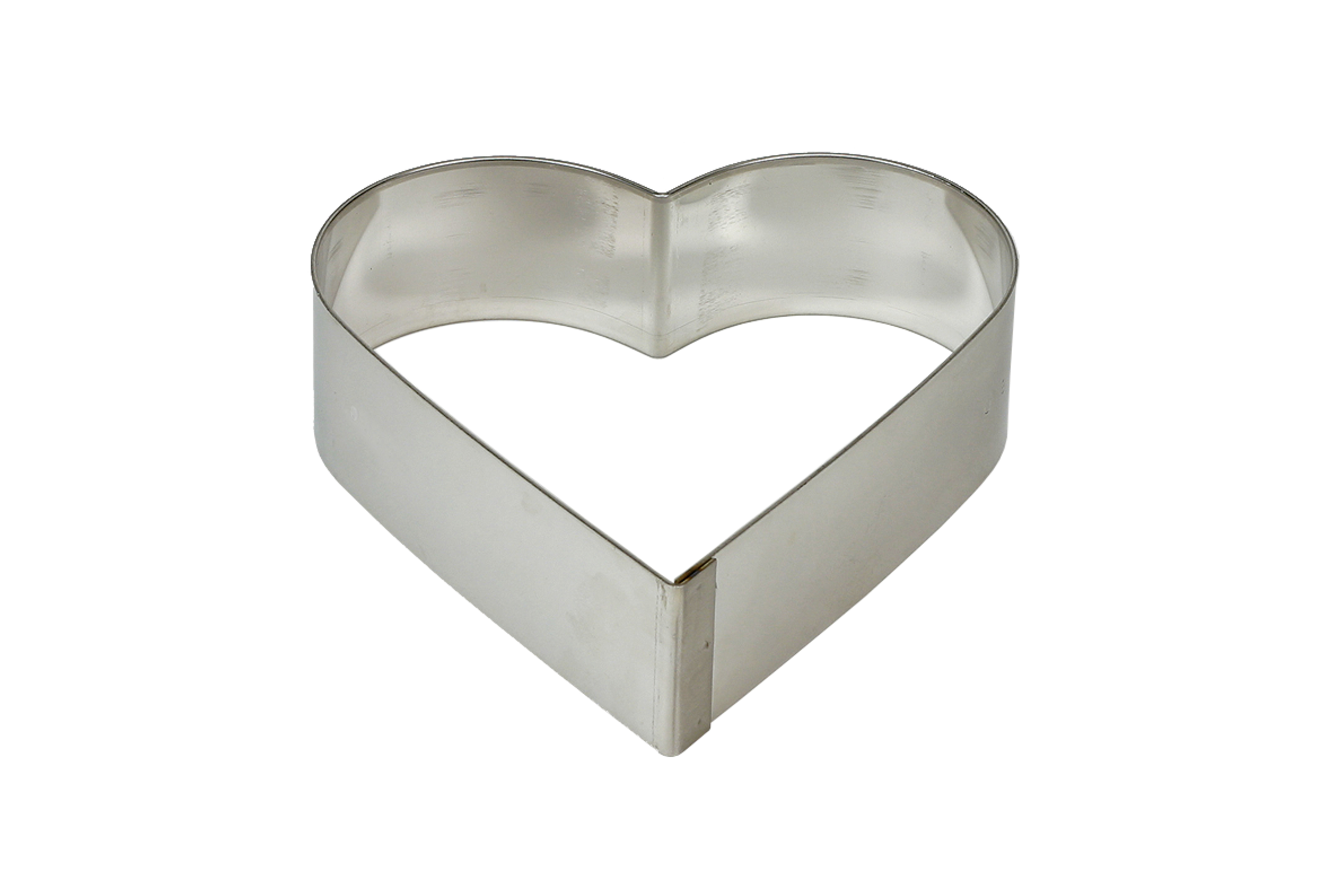 Tortenringe Herz, Aluminium, D: 220 mm, Höhe: 50 mm