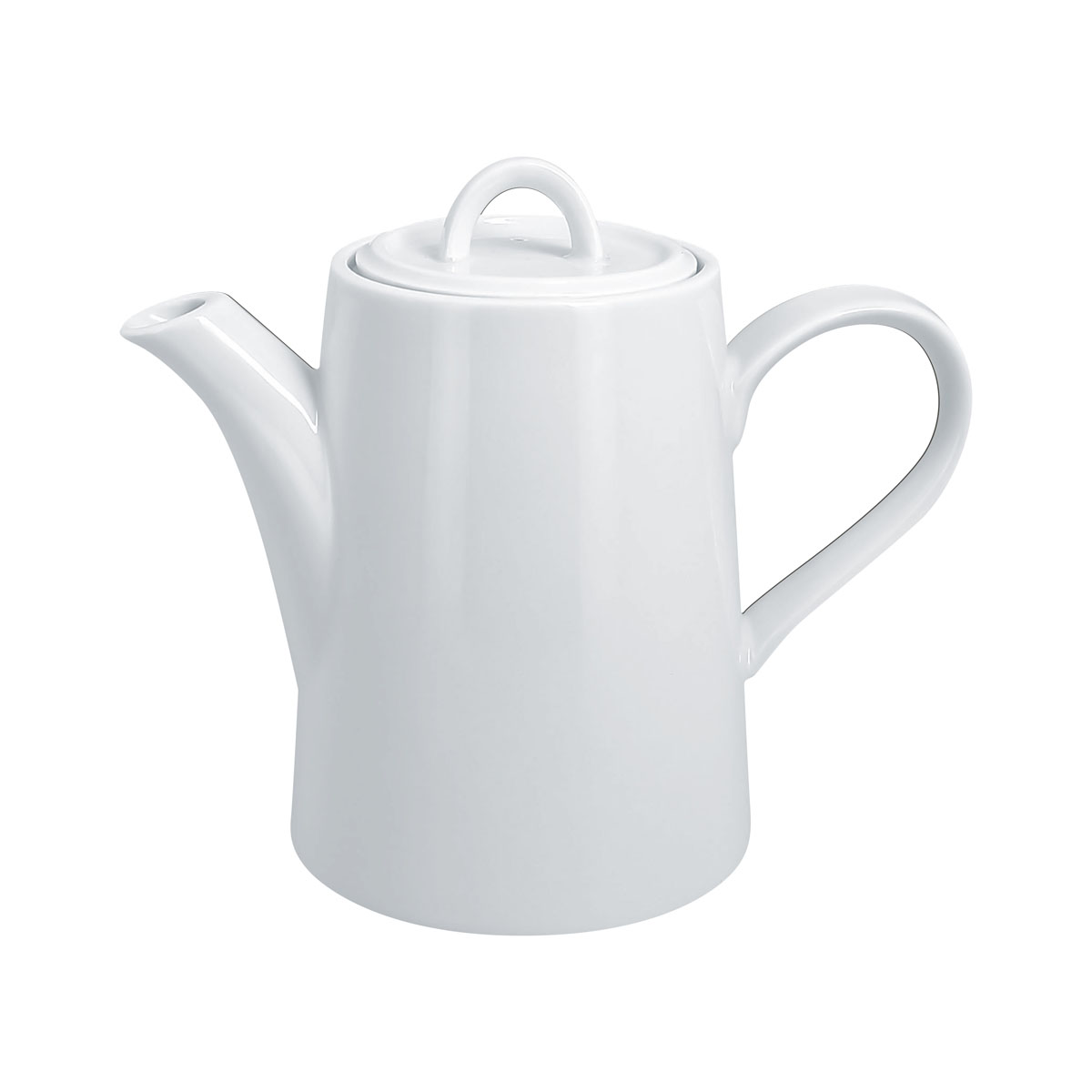 Kaffeekanne m. Deckel, uni, weiss, 10,9 x 15,6 cm / 0,75 ltr.
