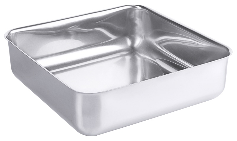 Aufbewahrungsdose, I: 2 ltr., 19,5 x 19,5 x 6 cm, Edelstahl