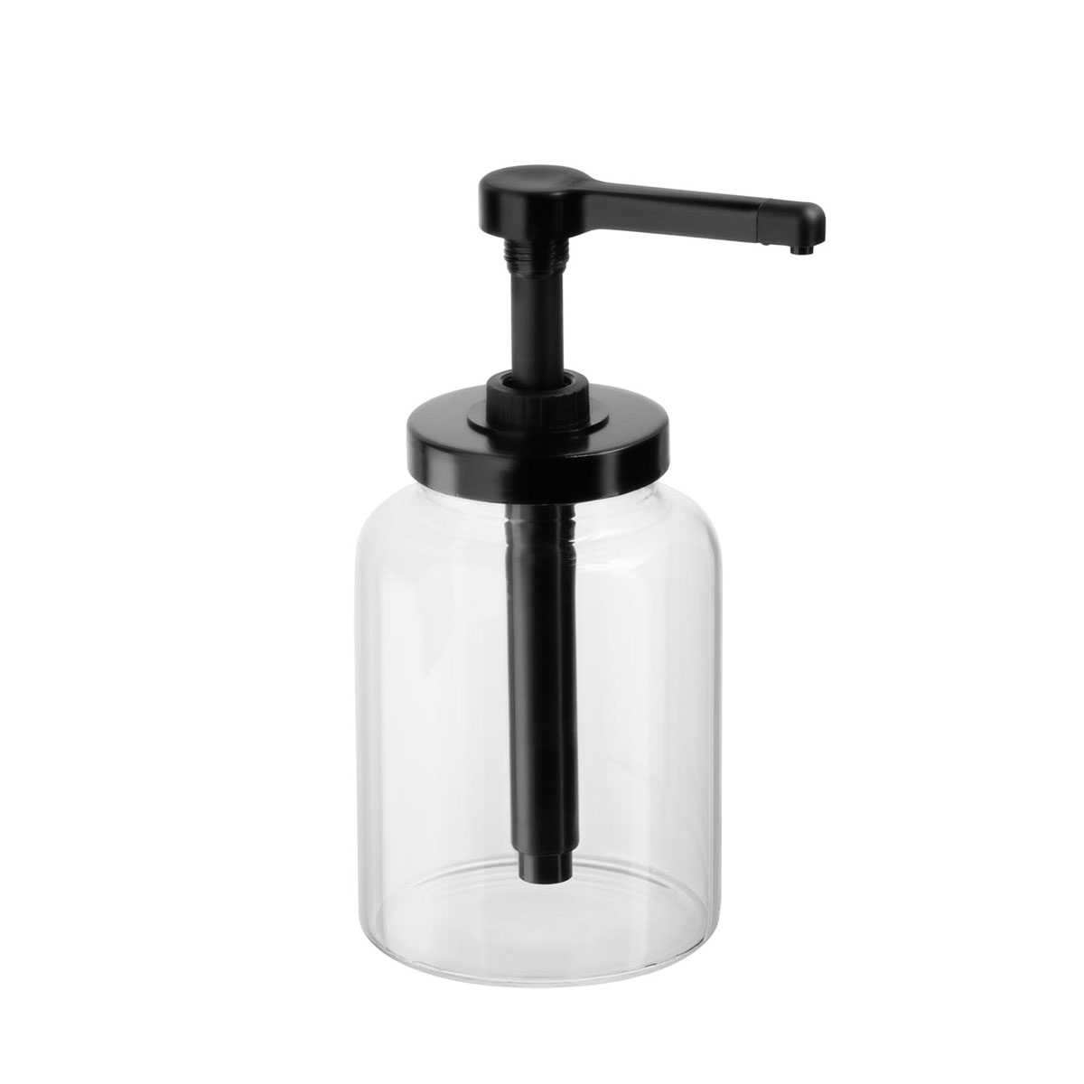 Dosierspender DISPENSA, Glas, PP, Hubvolumen: 15 ml, D: 13 cm, H: 27 cm, I: 1,7 ltr.
