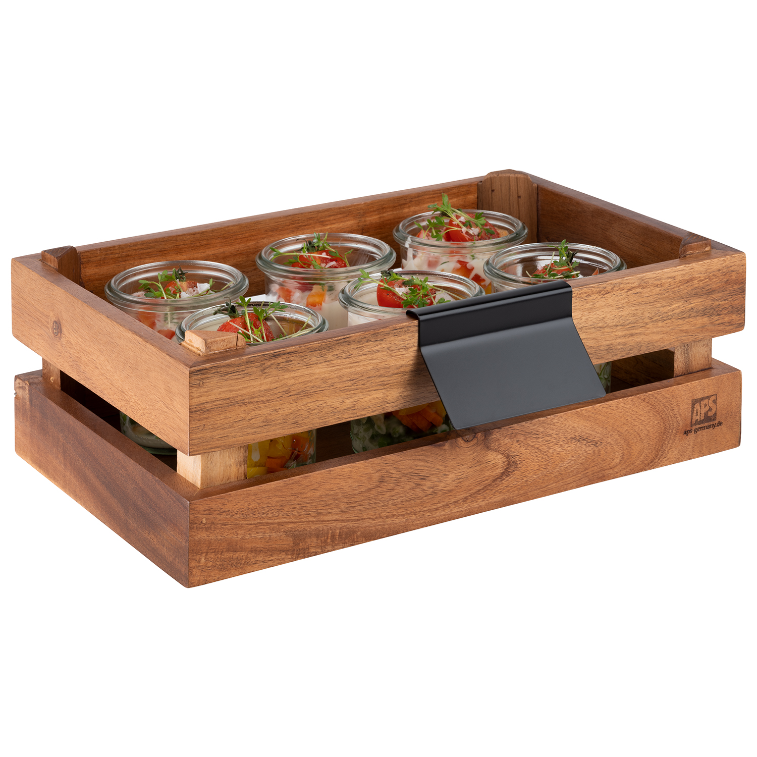 Beschriftungsschilder SUPERBOX, 2er-Set, Metall schwarz, 8 x 1,5 x 5,5 cm