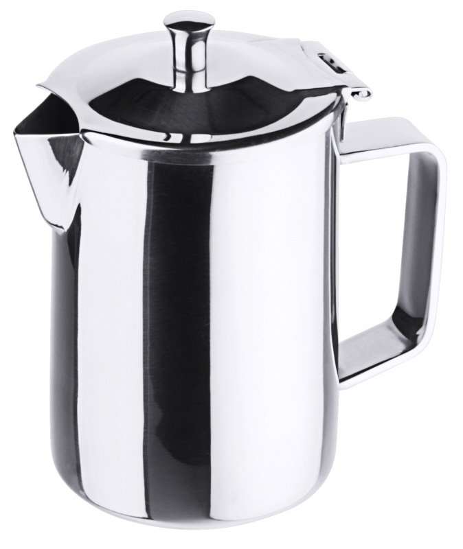 Kaffeekanne, Scharnierdeckel, mit Griff, Edelstahl, I: 0,3 ltr., H: 11 cm