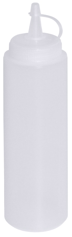 Quetschflasche neutral, I: 0,25 ltr., D: 5 cm, H: 19 cm, PE