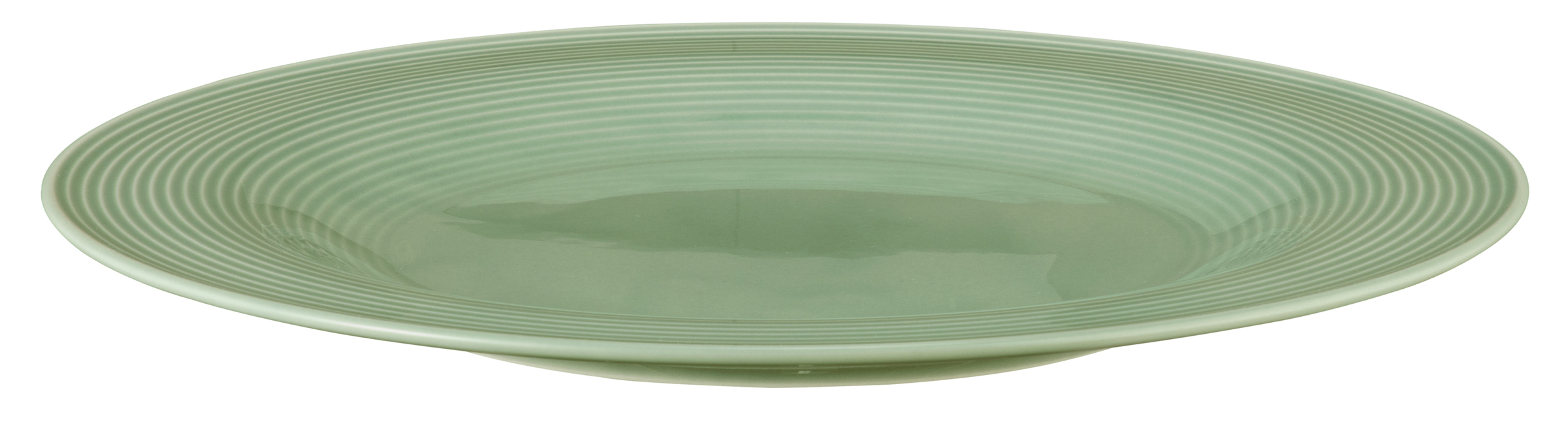 Seltmann Weiden, Beat : Salbeigrün - Teller flach mit Relief 30 cm