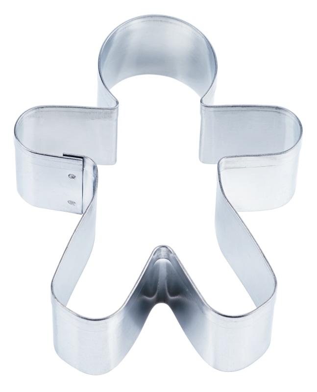 Weihnachtsausstecher MANN, Weißblech, 8,5 x 7 x 2,5 cm