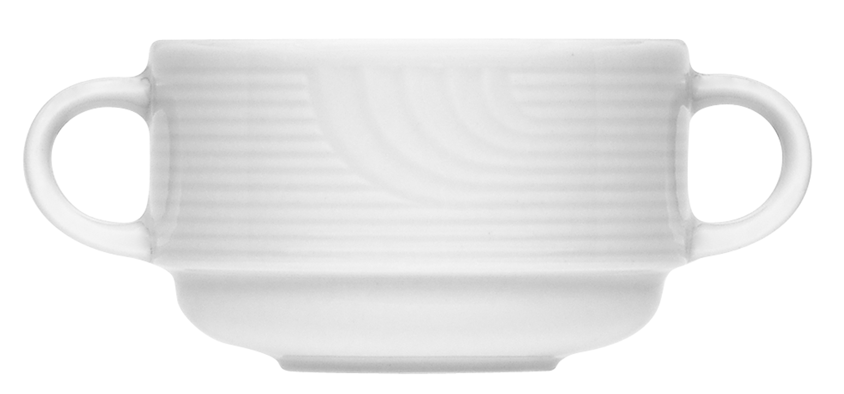 Bauscher, Carat - Suppen-Obere stpb., weiss, uni, 0,27 ltr.