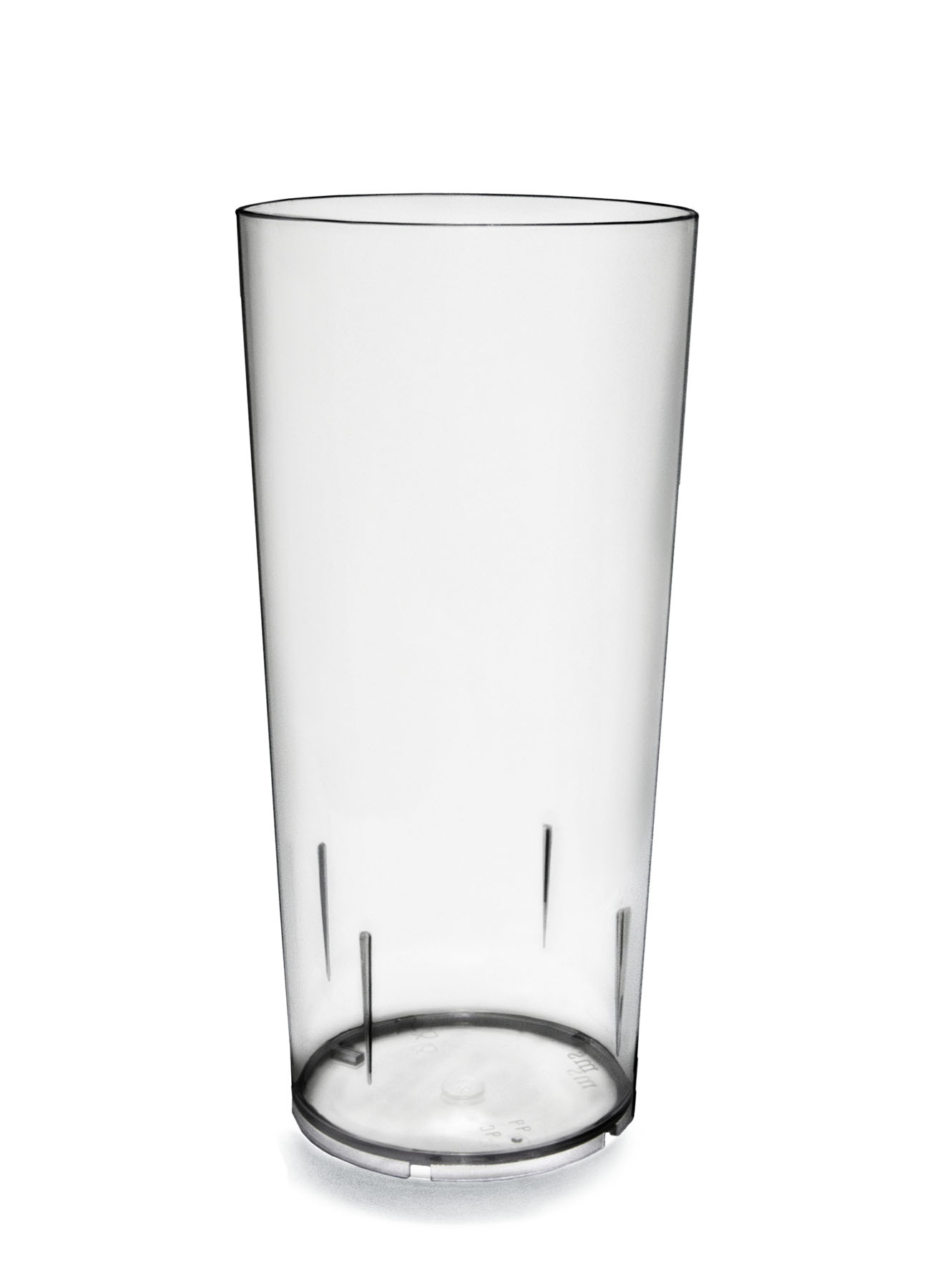 Aku, Mehrweg - Stapelbecher 500 ml m. F 0.5 ltr. |-|, Polycarbonat, D: 8,1 cm, H: 17 cm, Fb. Glasklar