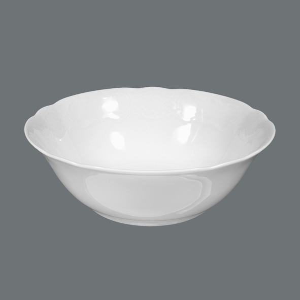 Seltmann Weiden, Salzburg - Schüssel rund, weiss uni, 20 cm/ 1,10 ltr.