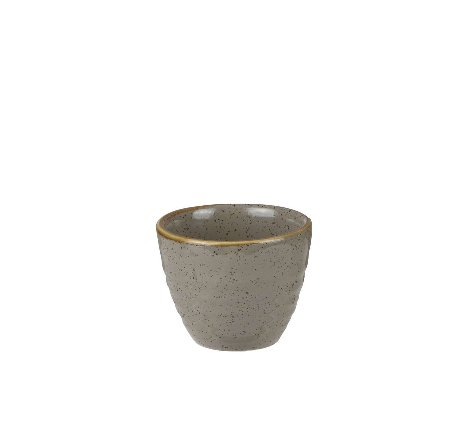 Churchill, Stonecast : Peppercorn Grey - Ripple Dip Pot, 5,9 x 5 cm/ 0,06 ltr.