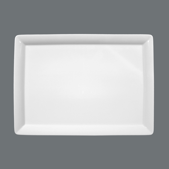 Seltmann, Buffet Gourmet - Platte 5140, uni, weiß, 35 x 25 x 3 cm