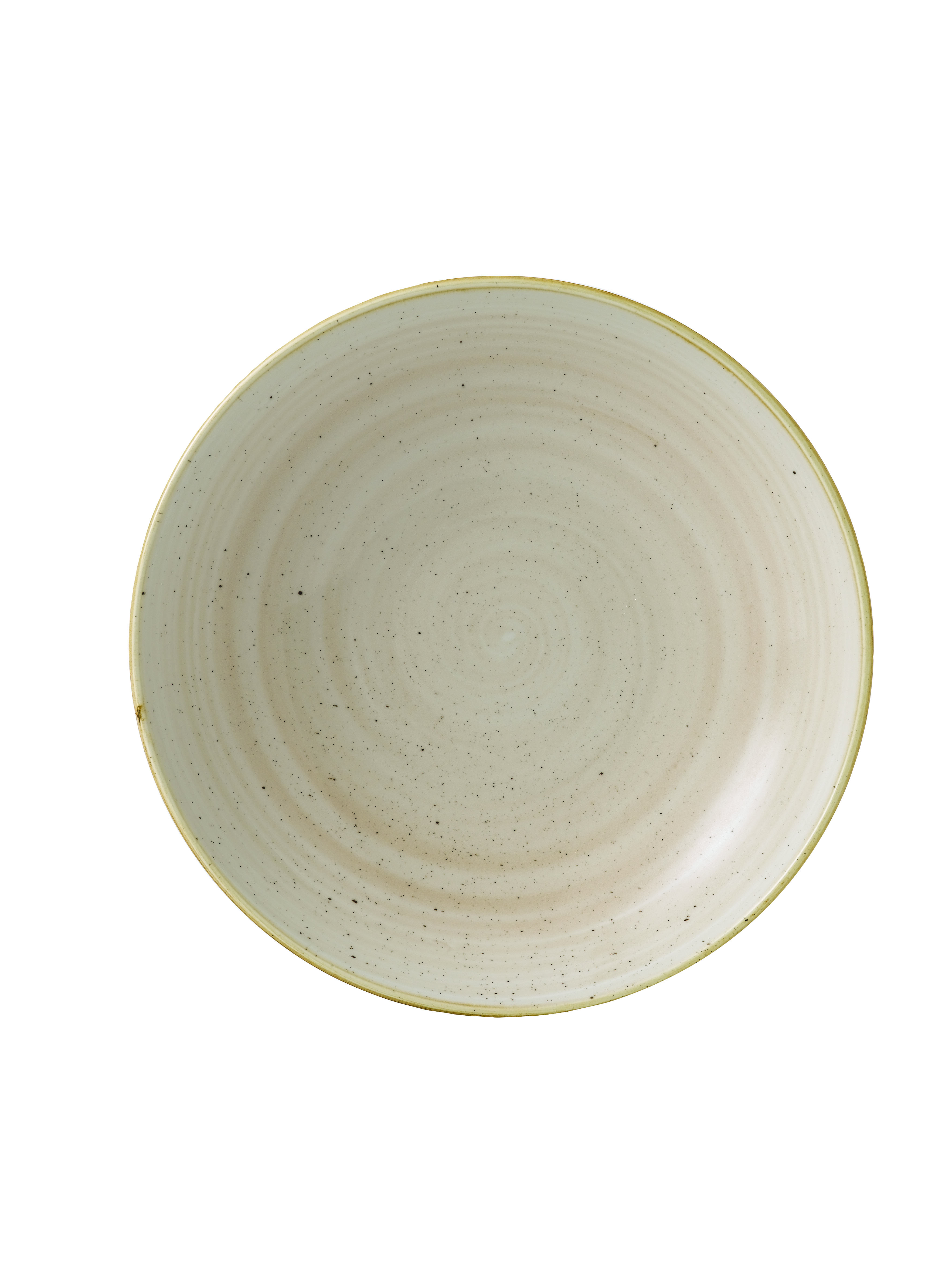 Churchill, Stonecast : Nutmeg Cream - Teller tief Coup, 24,8 cm/ 1,11 ltr.