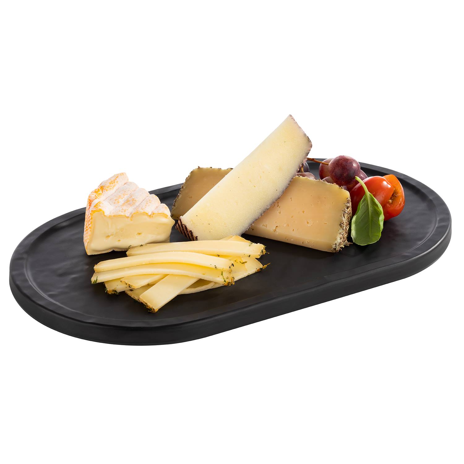 Tablett SLATE, Melamin, 28 x 15,5 cm, H: 1 cm, Fb. schwarz