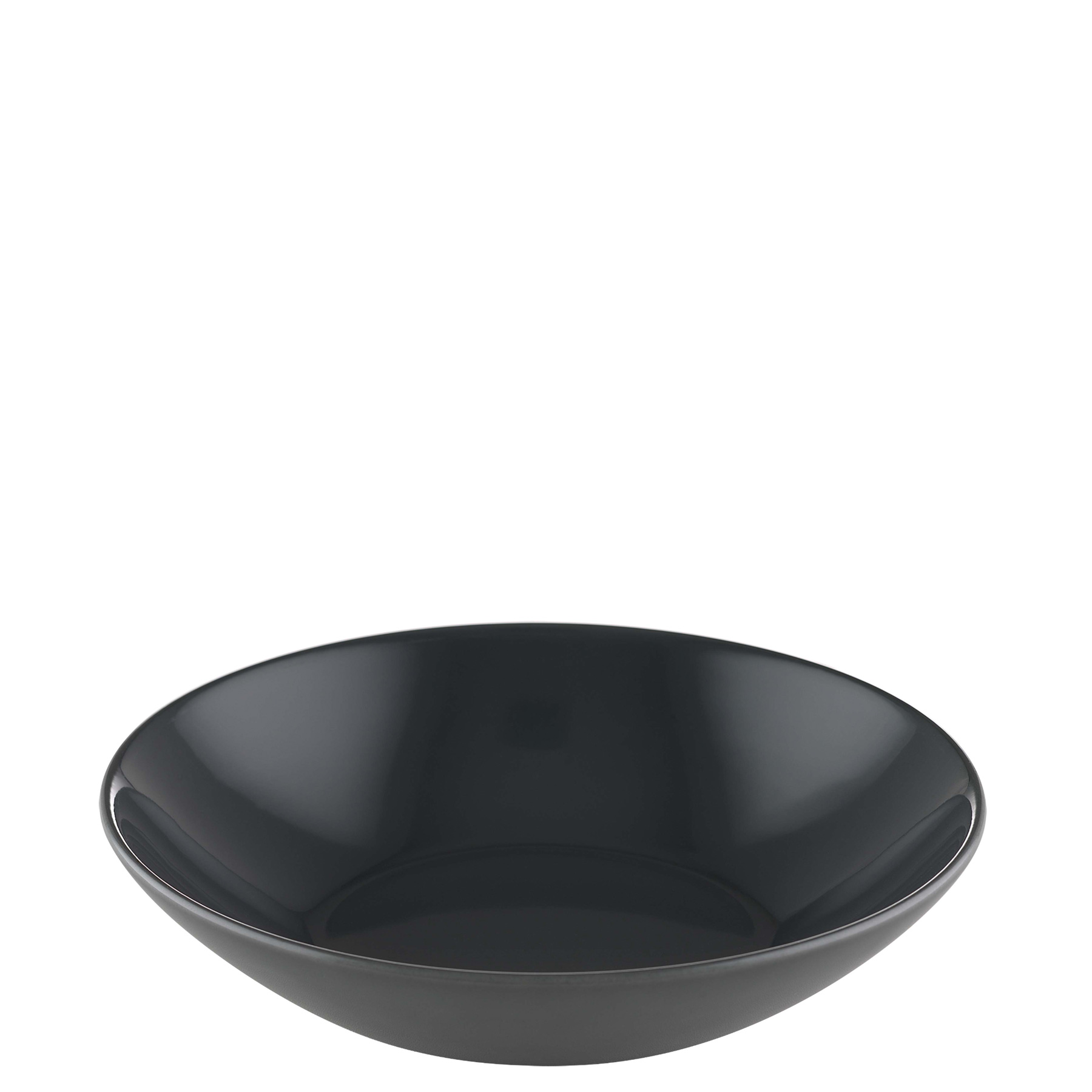 Bauscher, Sandstone : Dekor 700560 Dark Gray Uni - Teller tief coup rund 18 cm/ 0,52 ltr.