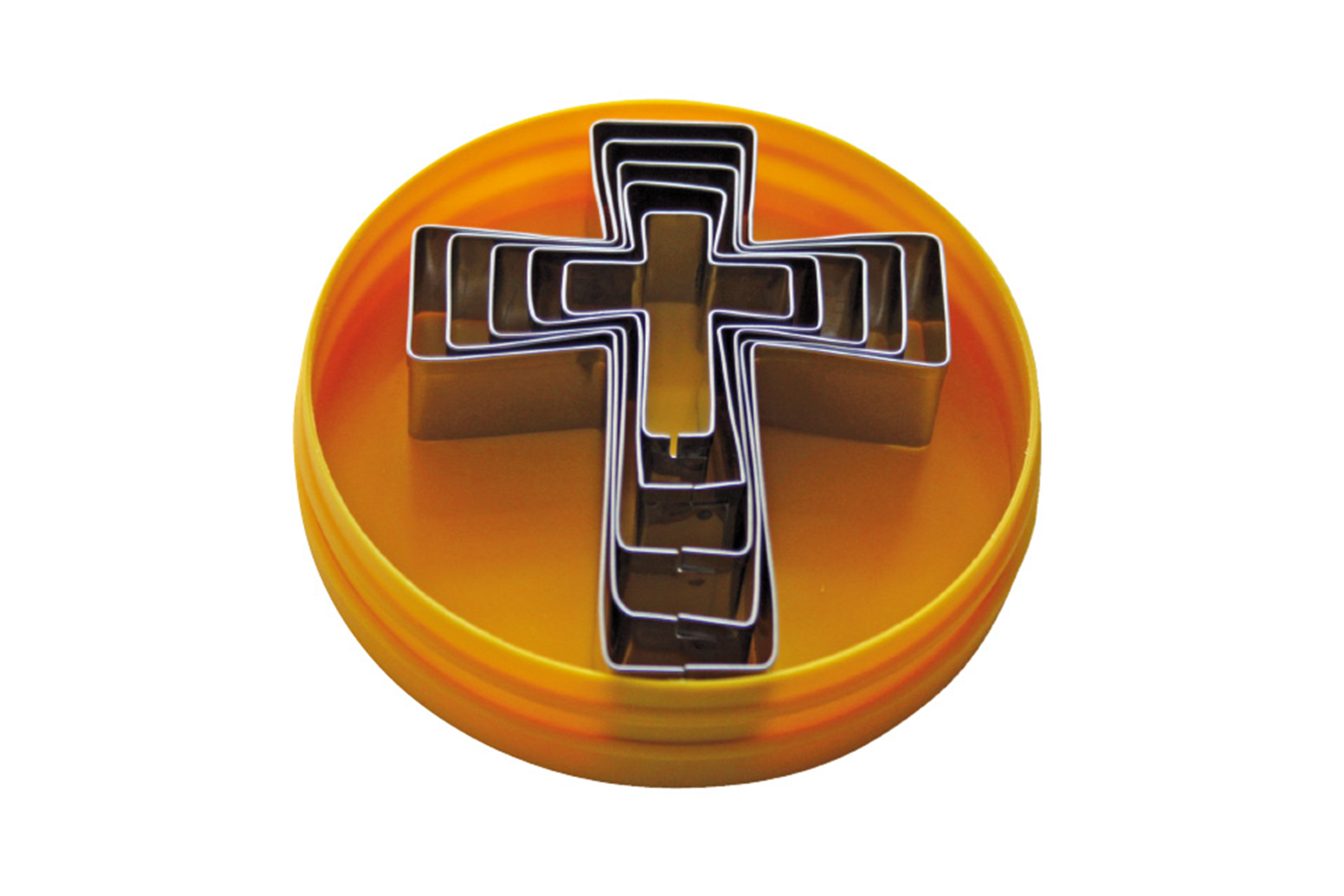 Dekor-Ausstecher im Satz Kreuze 5-teilig, Edelstahl