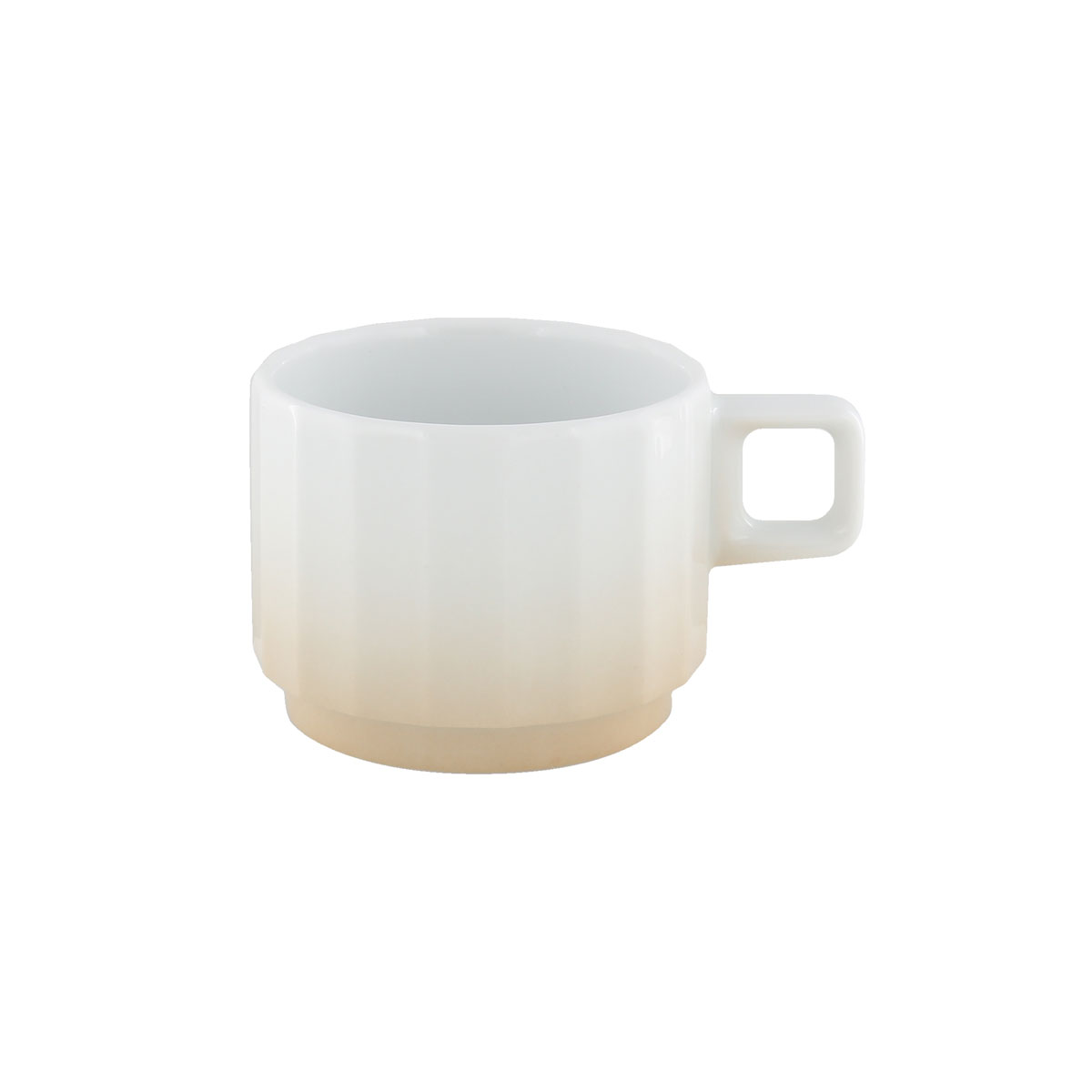 Bauscher, Edge : Gradient Beige 700746 - Kaffee-Obere stpb., 0,2 ltr.