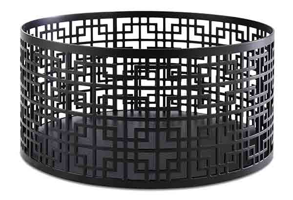 Buffetständer, -korb ASIA PLUS D: 21 cm, H: 10,5 cm, Edelstahl, schwarz