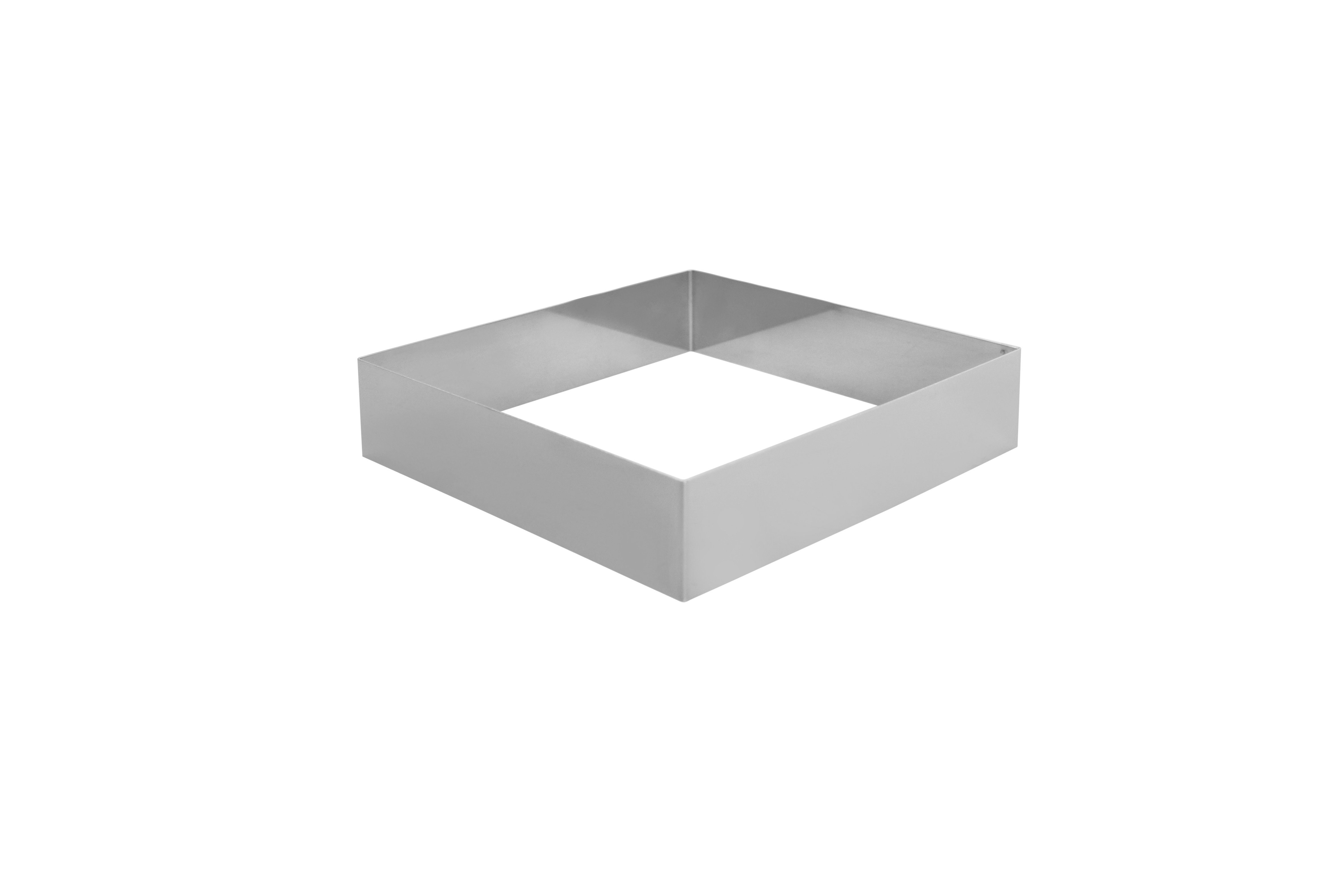 Tortenring Quadrat, Edelstahl, 20 x 20 x 5 cm