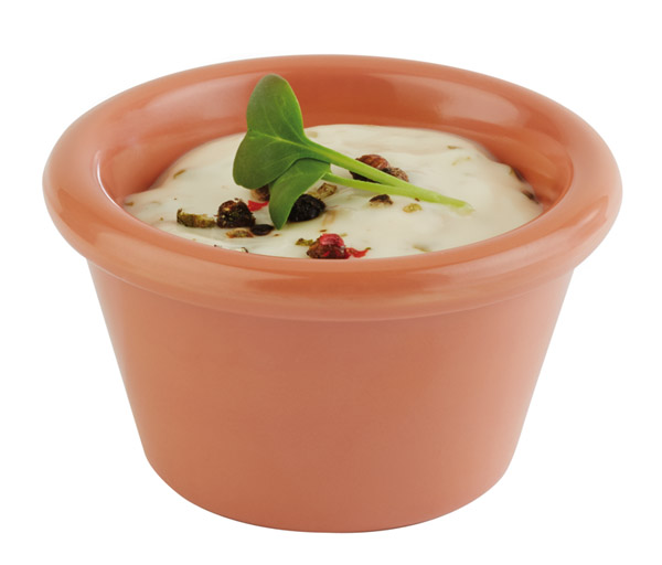 Dip-Schälchen CASUAL D: 6 cm, H: 3,5 cm, Melamin, Terrakottaoptik, 0,03 ltr.