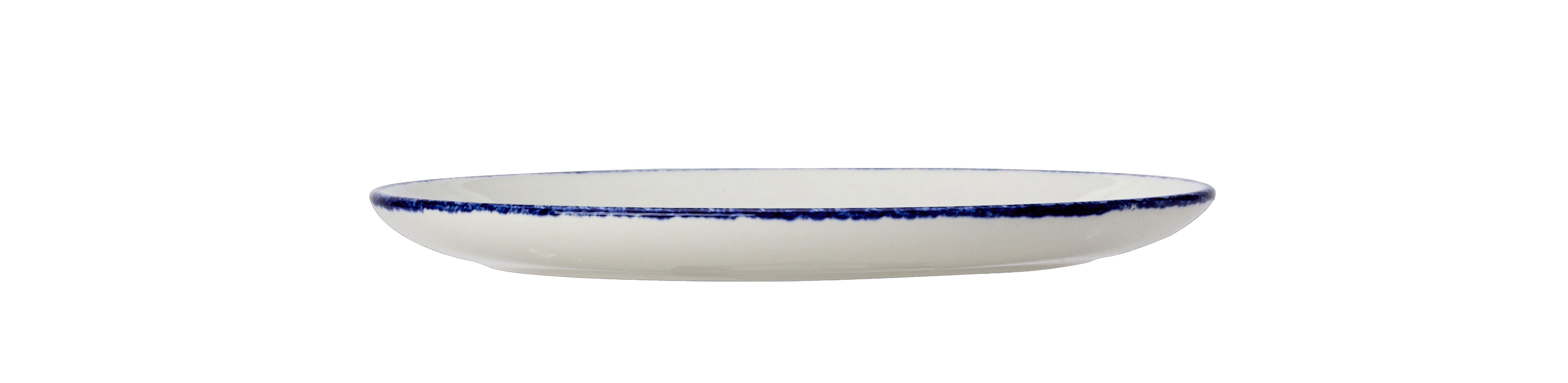 Steelite, Dapple : Blue 1710 - Teller oval Coup, 20,2 cm