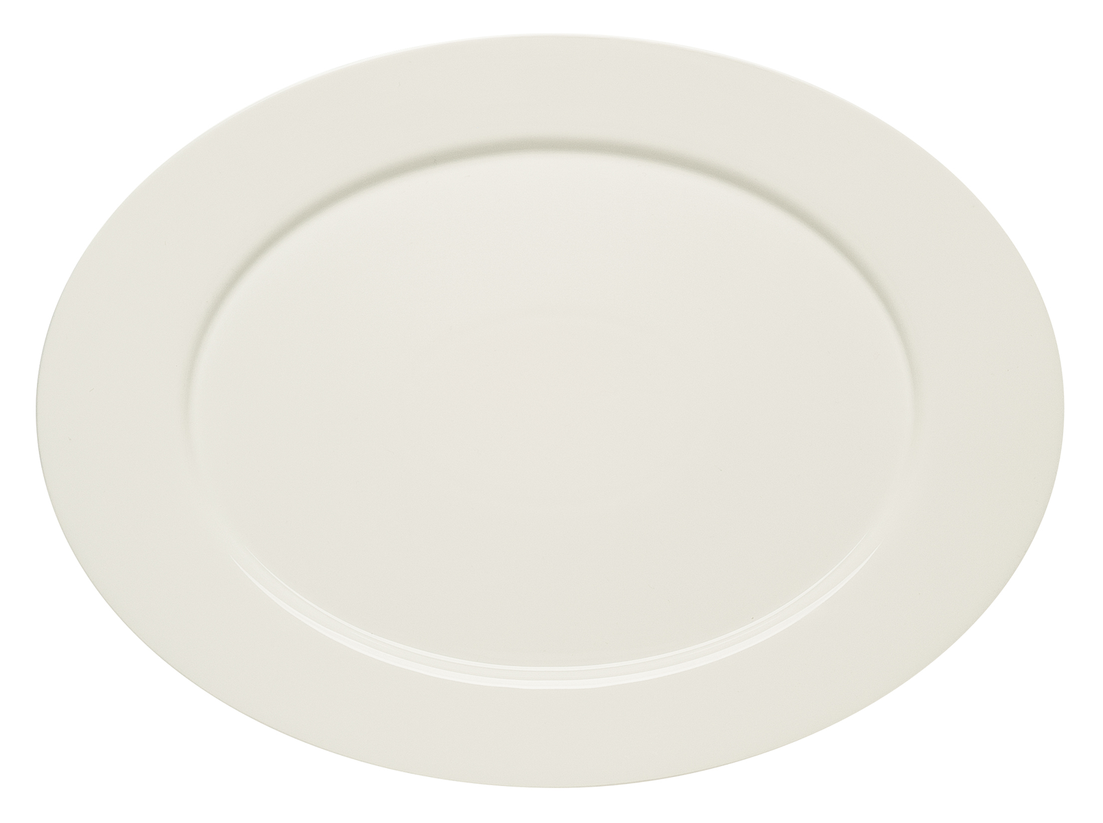 Bauscher, Purity - Platte oval Fahne, bonewhite, uni, 38 cm