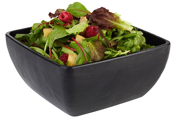 Schale SLATE 19 x 19 cm, H: 9 cm, 1,5 ltr., Melamin, schwarz, Schieferlook