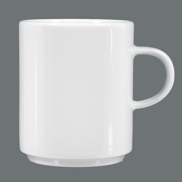 Seltmann Weiden, Savoy - Kaffeebecher m. Hkl., uni, weiss, 0,25 ltr.