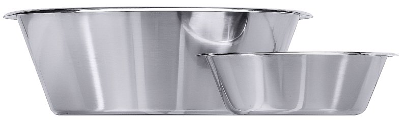 Schüssel, konisch, flach, I: 11 ltr., D: 38 cm, H: 13 cm, Edelstahl