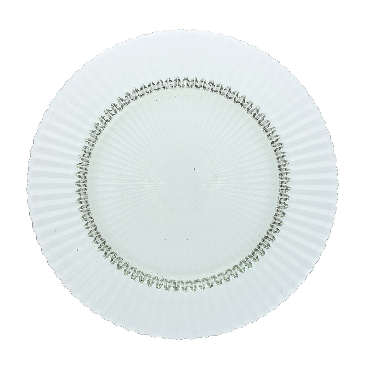 Glasteller flach 27 cm : Archie salbeigrün, D: 270 mm, H: 23 mm