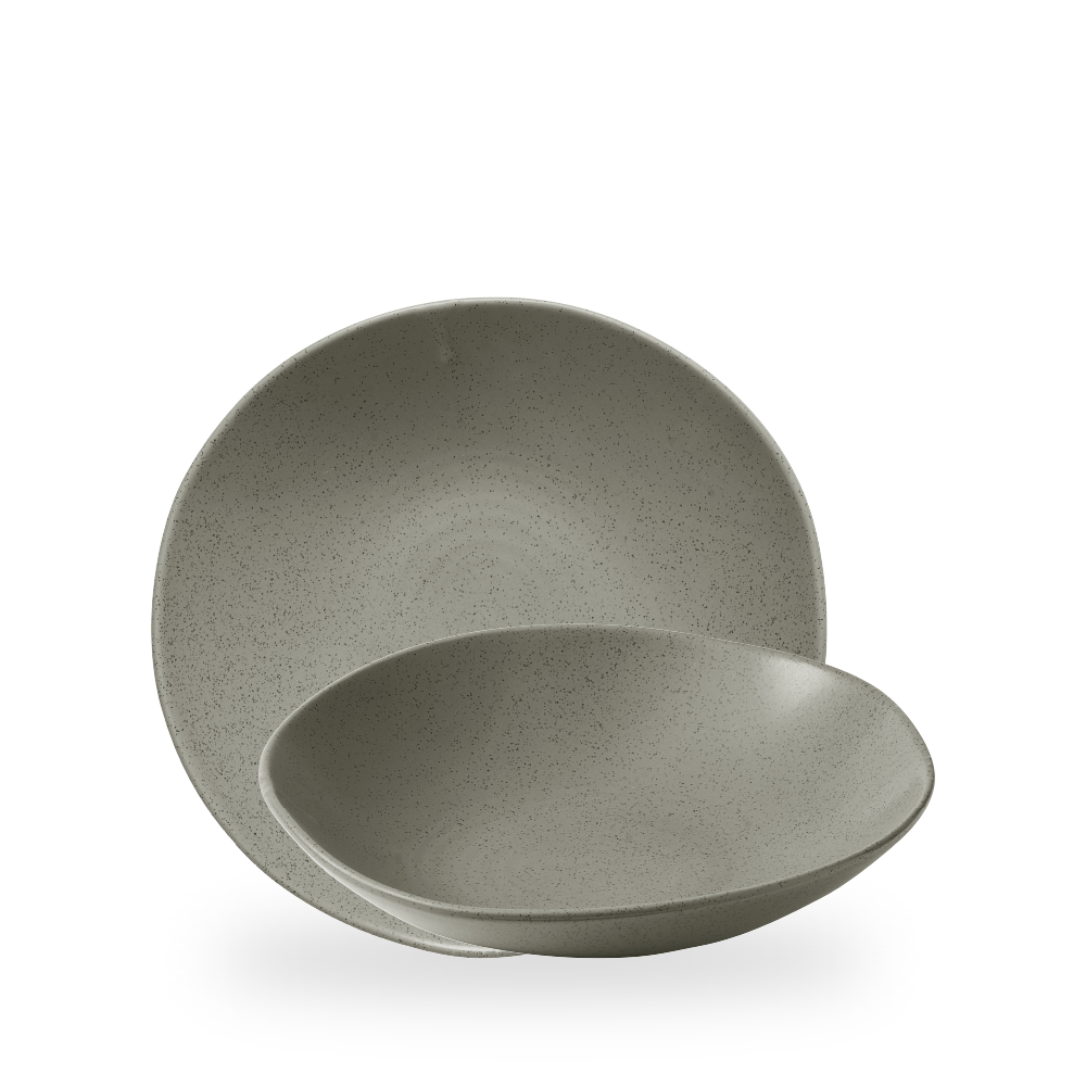 Churchill, Stonecast Natural : Peppercorn Grey - Teller tief Organisch Coup, 25 x 5 cm/ 1,5 ltr.