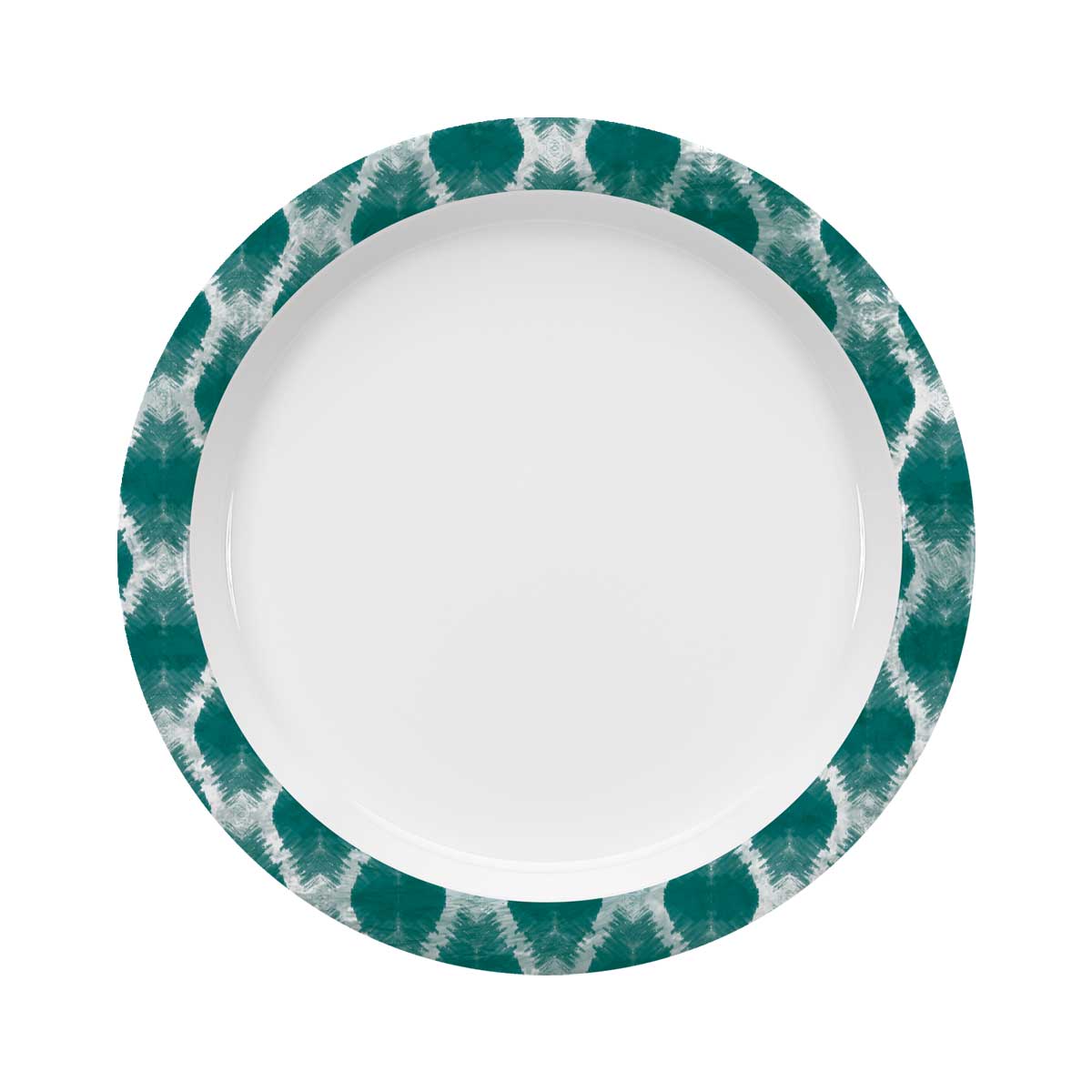 Bauscher Care, Calmera : 426385 Petrol Blue - Spezialteller halbtief rund Fahne, 25 cm