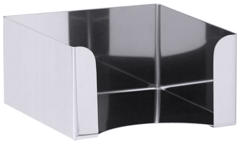 Serviettenhalter für Cocktailservietten, Edelstahl, 12,5 x 12,5 x 9 cm