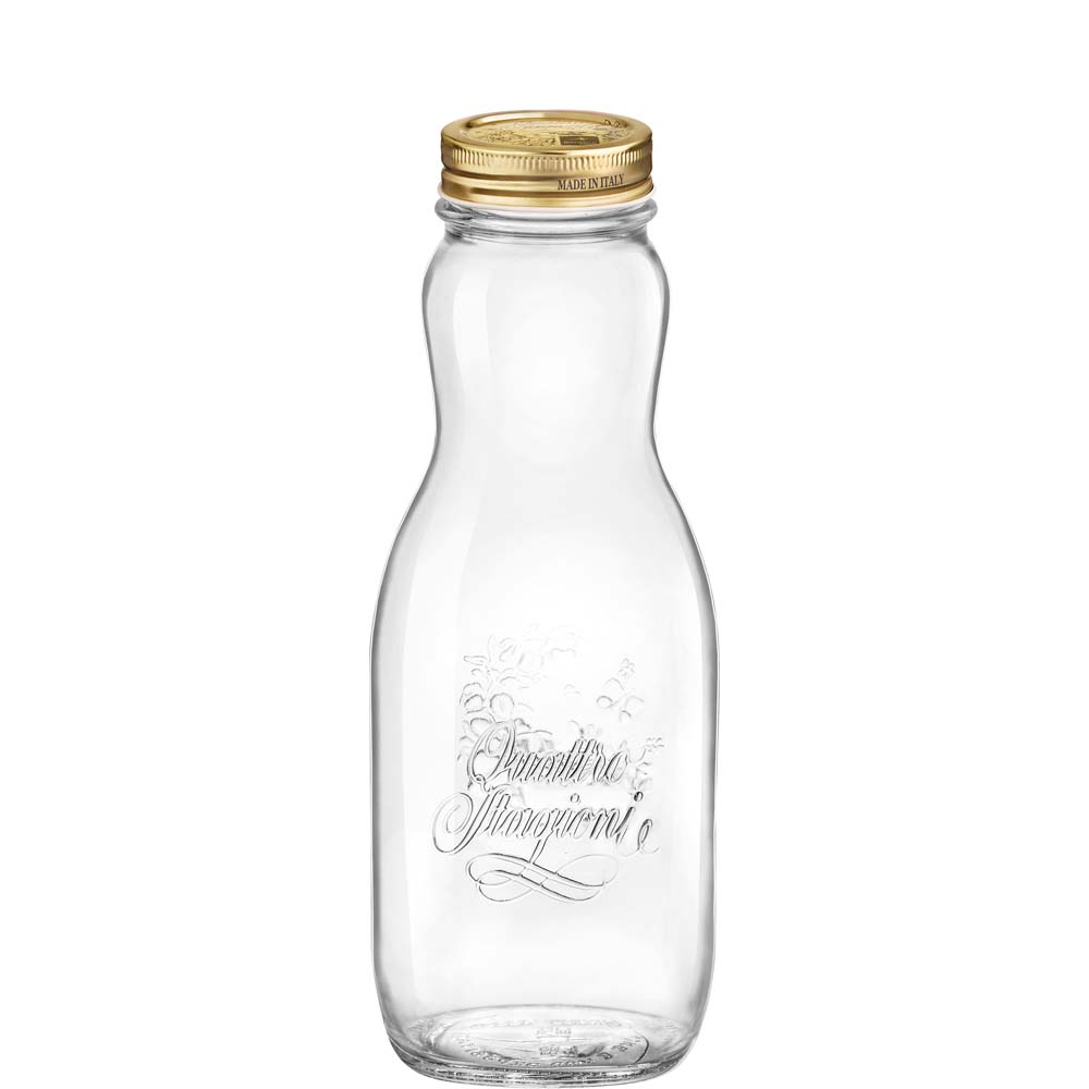 Bormioli, Quattro Stagioni - Slim Flasche m. Deckel 10,1 x 24,8 cm/ 1,00 ltr.